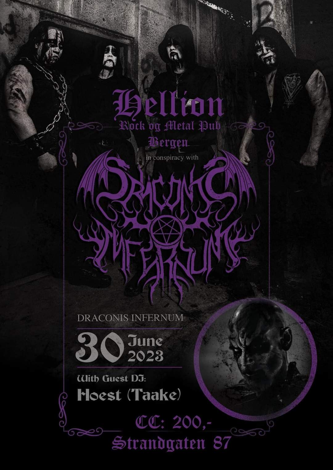 Hellion Bar Bergen 300623 Konsertplakat